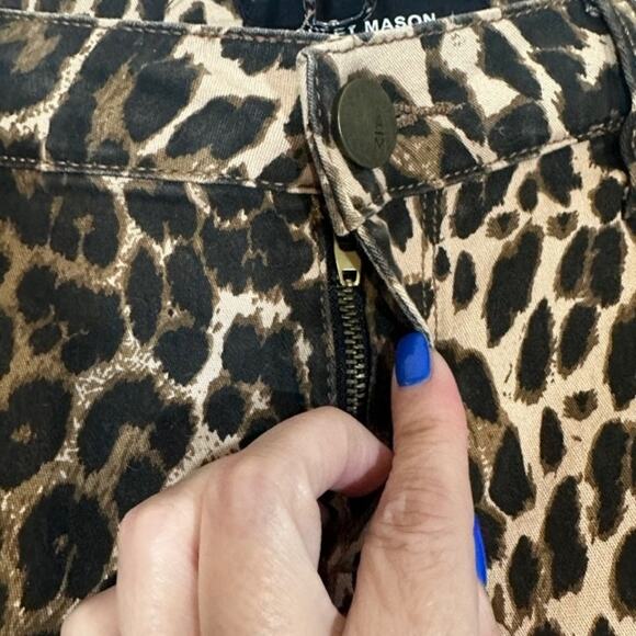 Ashley Mason Tan & Black Leopard Animal Print Cargo Skinny Pants Women Sz 5/27 - Picture 7 of 13